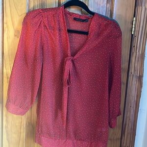 Red blouse